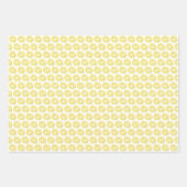 Niedliches Wasserfarbengelbes Donuts Muster Geschenkpapier Set (Vorderseite 3)