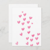 Niedliches Wasserfarbenherz Valentinstag Postkarte (Vorne/Hinten)