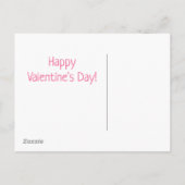 Niedliches Wasserfarbenherz Valentinstag Postkarte (Rückseite)