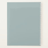 Niedliches Wasserfarbenmädchen mit Personalisierte Planer (Rückseite)