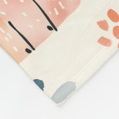 Niedliches Wasserfarbenmuster Fleecedecke (Ecke)