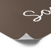 Niedliches Wasserfarbenpilzfoster Poster (Ecke)