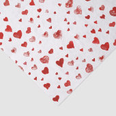 Niedliches Wasserfarbenrotes Herz Seidenpapier (Detail)