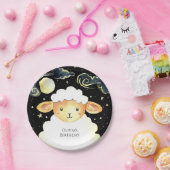 Niedliches Wasserfarbenschaf zum Geburtstag Pappteller (Party)