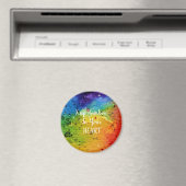 Niedliches Wasserfarbenstrahlherz Magnet (In Situ (Geschirrspüler))