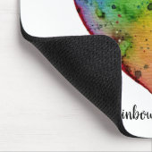 Niedliches Wasserfarbenstrahlherz Mousepad (Ecke)