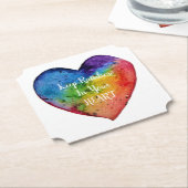 Niedliches Wasserfarbenstrahlherz Untersetzer (angewinkelt)
