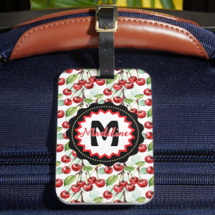 Niedliches Wasserfarbkreuz Muster Personalisiert Gepäckanhänger