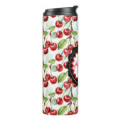 Niedliches Wasserfarbkreuz Muster Personalisiert Thermosbecher (Nach links gedreht)