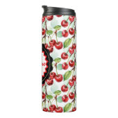 Niedliches Wasserfarbkreuz Muster Personalisiert Thermosbecher (Nach rechts gedreht)