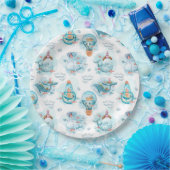 Niedliches Wasserfarbmuster für Wale Pappteller (Party)