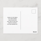 Niedliches Wasserfarbmuster für Wale Vielen Dank Postkarte (Rückseite)