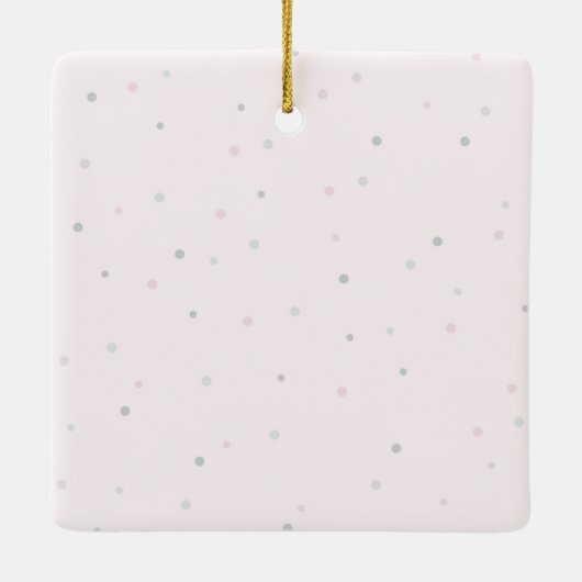 Niedliches Wasserfarbrad Keramikornament (Rückseite)