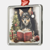NIEDLICHES WASSERFARBSCHWARZ, KANN CHRISTMAS HUND ORNAMENT AUS METALL (Links)