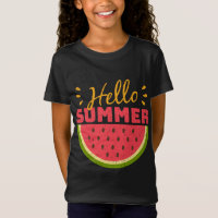 Niedliches Wassermelon Hallo Sommer Früchte Vintag