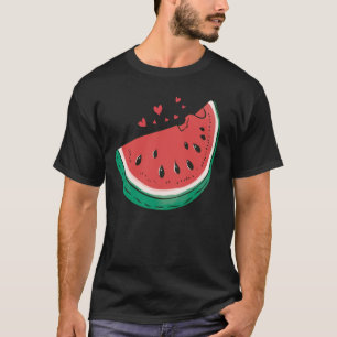 Niedliches Wassermelon Slice Melon Sommerferien Sa T-Shirt