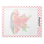 Niedliches Wassermelone-Einkaufsliste Notizblock (Vorderseite)