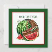 Niedliches Wassermelone Festival Party Einladung (Vorderseite)