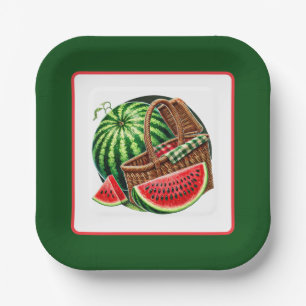 Niedliches Wassermelone Festival Party Pappteller