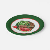 Niedliches Wassermelone Festival Party Pappteller (Schrägansicht)