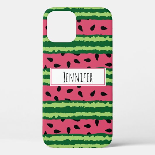 Niedliches Wassermelone Muster Pink & Green Case-Mate iPhone Hülle (Rückseite)