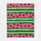 Niedliches Wassermelone Muster Pink & Green Fleecedecke (Vorderseite)