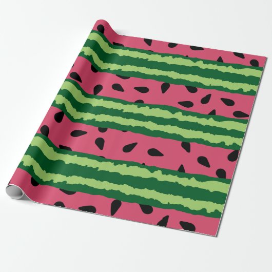 Niedliches Wassermelone Muster Pink & Green Geschenkpapier (Ungerollt)