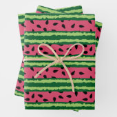 Niedliches Wassermelone Muster Pink & Green Geschenkpapier Set (Beispiel)