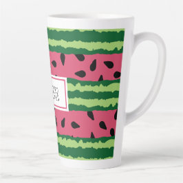 Niedliches Wassermelone Muster Pink & Green Milchtasse