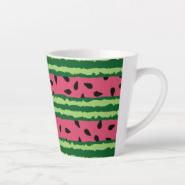 Niedliches Wassermelone Muster Pink & Green Milchtasse