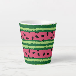 Niedliches Wassermelone Muster Pink & Green Milchtasse