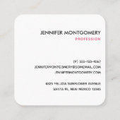 Niedliches Wassermelone Muster Pink & Green Quadratische Visitenkarte (Rückseite)