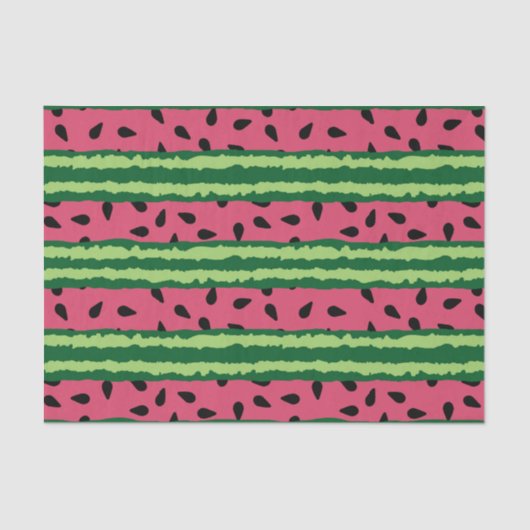 Niedliches Wassermelone Muster Pink & Green Seidenpapier (Vorderseite)