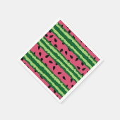 Niedliches Wassermelone Muster Pink & Green Serviette (Ecke)