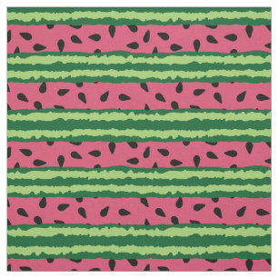 Niedliches Wassermelone Muster Pink & Green Stoff