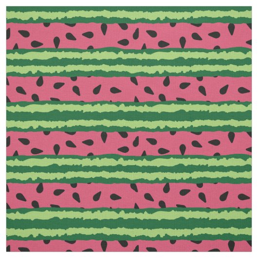 Niedliches Wassermelone Muster Pink & Green Stoff (Muster)