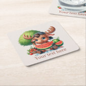 Niedliches Wassermelone-Party Rechteckiger Pappuntersetzer (angewinkelt)