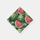 Niedliches Wassermelone Sommer Serviette (Ecke)