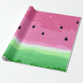 Niedliches Wassermelonendesign Geschenkpapier (Ungerollt)