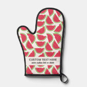 Niedliches Wassermelonmuster Hinzufügen eines benu Ofenhandschuh (Vorderseite)