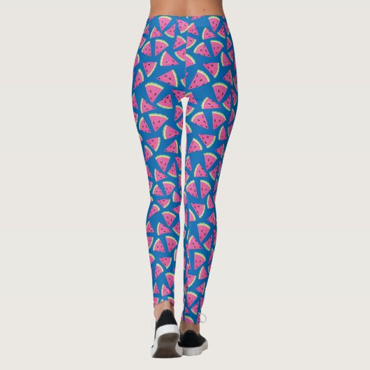 Niedliches Wassermelonmuster Leggings (Rückseite)