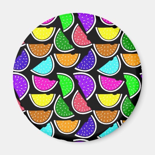 Niedliches Wassermelonmuster Magnet (Vorne)