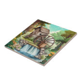 niedliches Wasserrad Land Fliese (Seite)