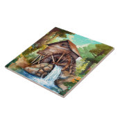 niedliches Wasserrad Land Fliese (Seite)