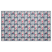 Niedliches Wasserschiff, Leuchtturm, Ankerboot Stoff (Fat Quarter (45,7 x 55,9 cm))