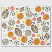 Niedliches Wassersportzentrum Kinder Geburtstag Geschenkpapier (Flach)