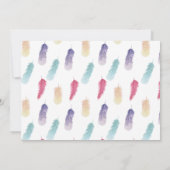 Niedliches Wasserzeichen Dreamcatcher Erstgeburt Einladung (Rückseite)