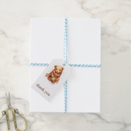 Niedliches Watercolor Baby Bear Party Geschenk Tag Geschenkanhänger