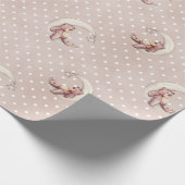 Niedliches Watercolor Baby Bear Wrapping Paper Geschenkpapier (Ecke)