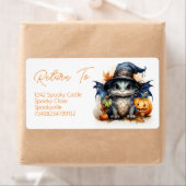 Niedliches Watercolor Baby Dragon Rücksendeadresse (Insitu)